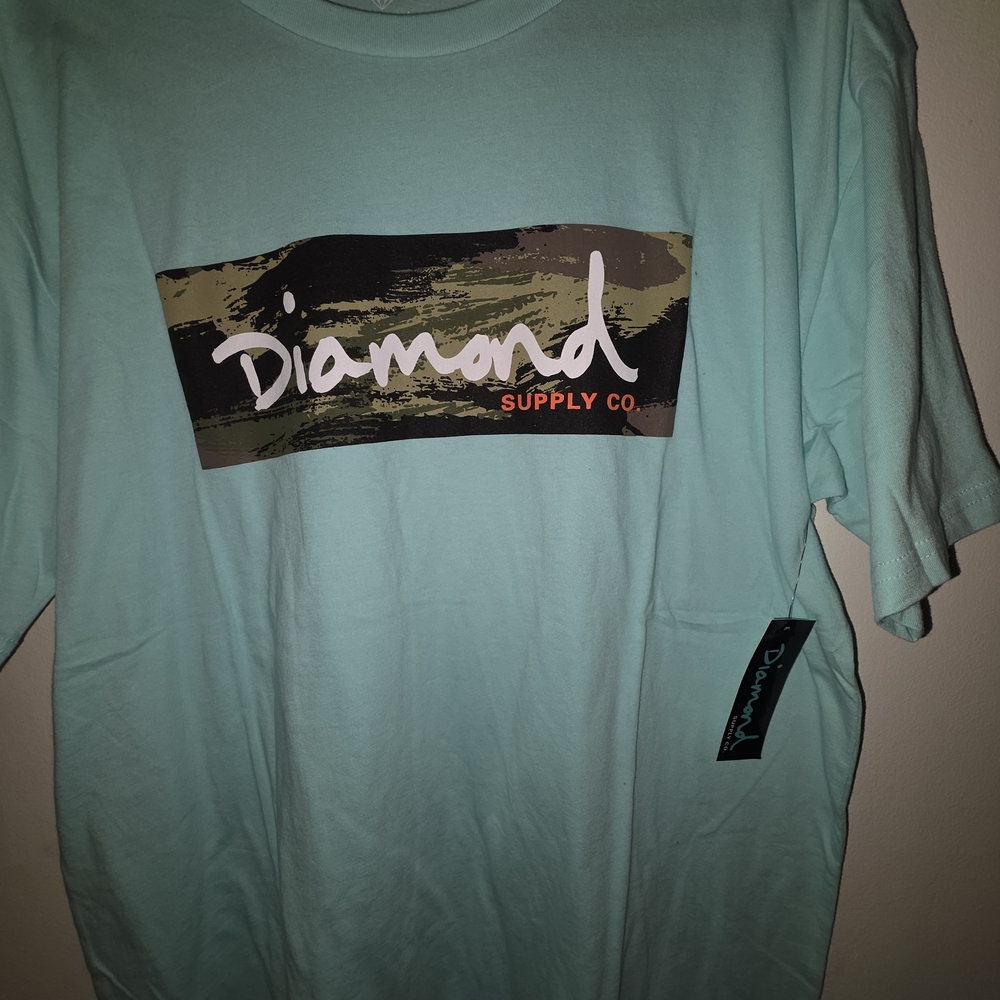 Diamond Supply Co. Aqua Short Sleeve Tee